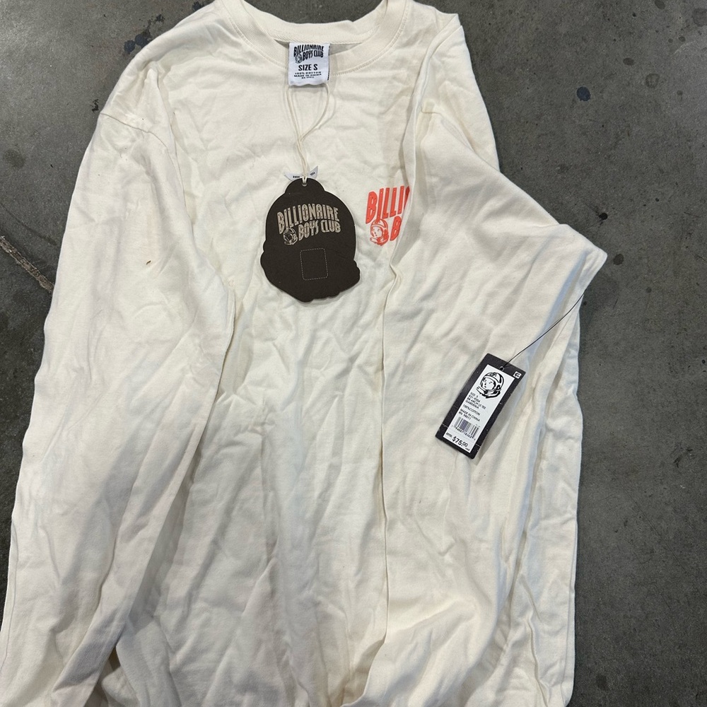 Billionaire Boys Club Cream Tee with Red Logo